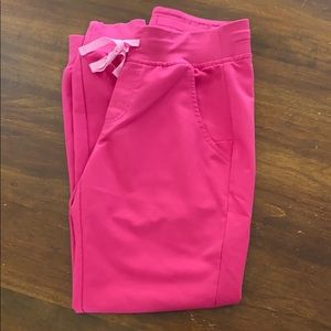 FIGS pink Zamora joggers, XSP